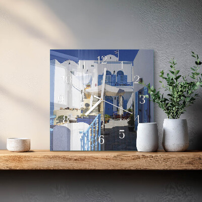 Wanduhr quadratisch Griechenland