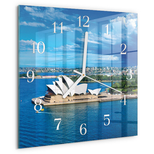 Wanduhr quadratisch Opernhaus von Sydney