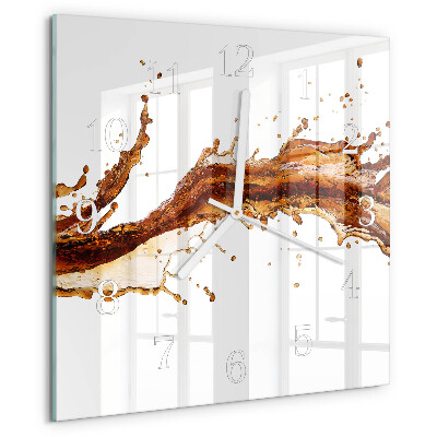 Wanduhr quadratisch Wasser