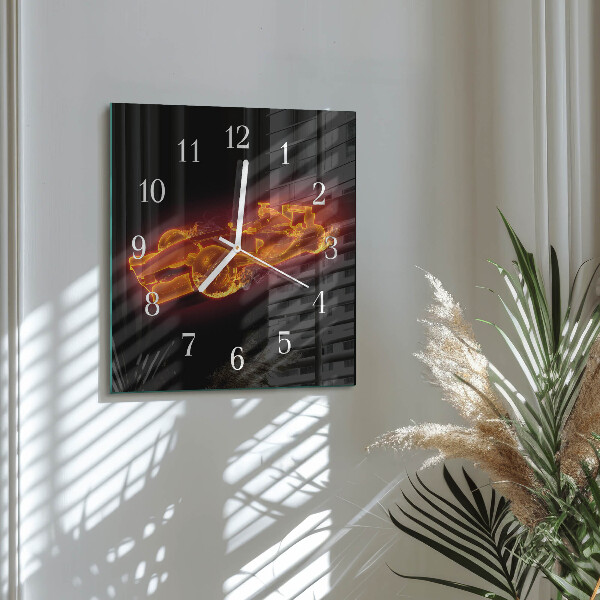 Wanduhr quadratisch Schrott