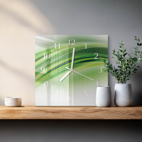 Wanduhr quadratisch Abstrakte Kunst