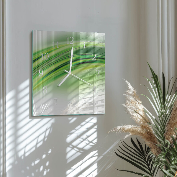 Wanduhr quadratisch Abstrakte Kunst