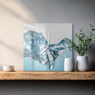Wanduhr quadratisch Wasser