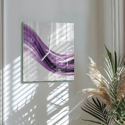 Wanduhr quadratisch Abstrakte Kunst