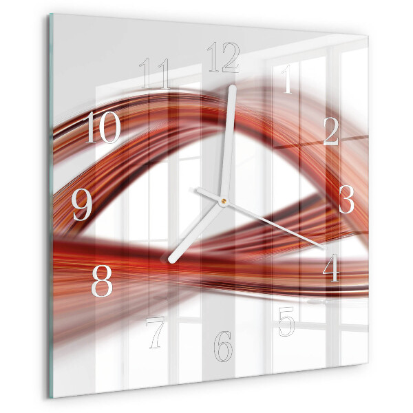 Wanduhr quadratisch Abstrakte Linien