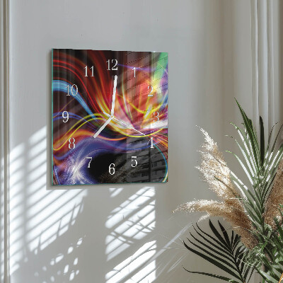 Wanduhr quadratisch Abstrakte Kunst
