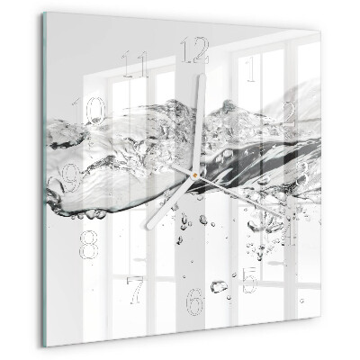 Wanduhr quadratisch Wasser