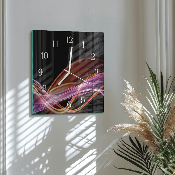 Wanduhr quadratisch Abstrakte Kunst