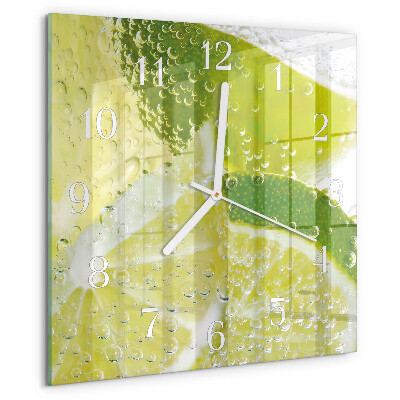Wanduhr quadratisch Kalkwasser