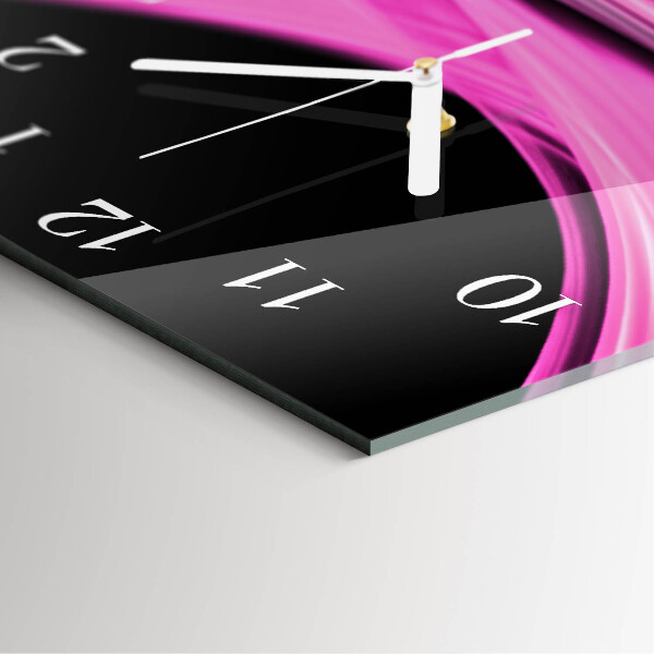 Wanduhr quadratisch Abstrakte Linien