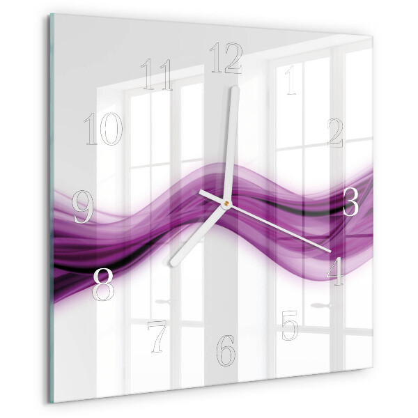 Wanduhr quadratisch Abstrakte Linien