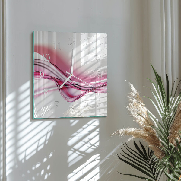 Wanduhr quadratisch Abstrakte Kunst