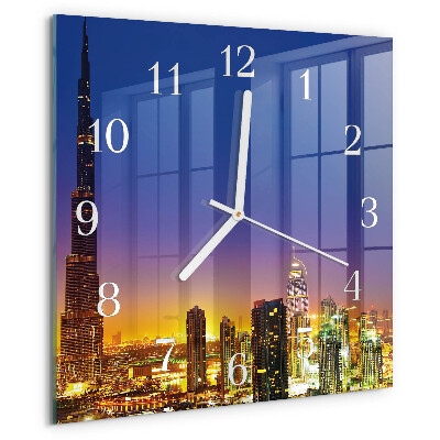 Wanduhr quadratisch Horizon Dubai