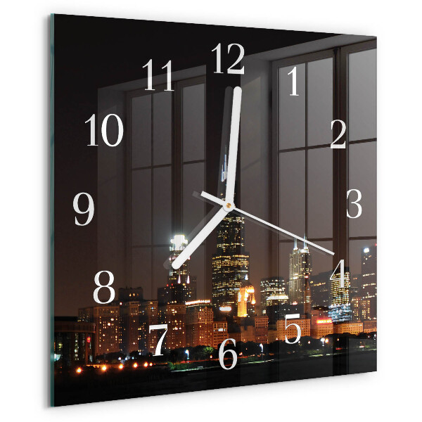 Wanduhr quadratisch Nacht des Horizonts