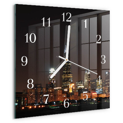 Wanduhr quadratisch Nacht des Horizonts