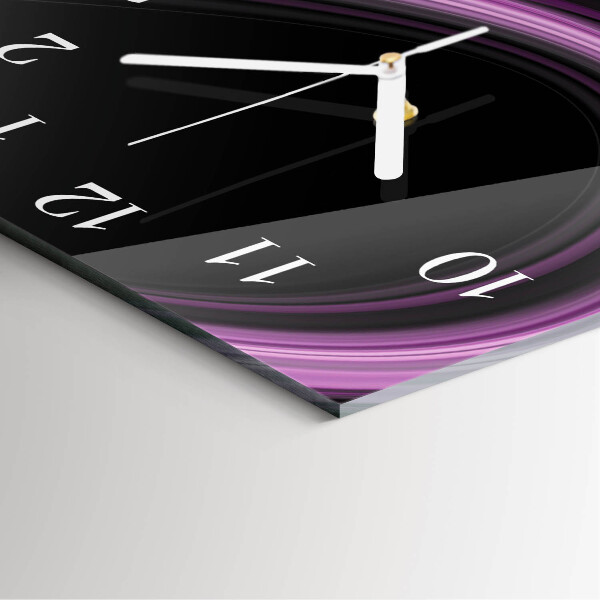 Wanduhr quadratisch Abstrakte Linien