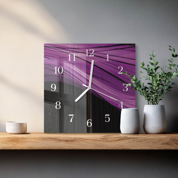 Wanduhr quadratisch Abstraktion
