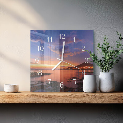 Wanduhr quadratisch Sea Island