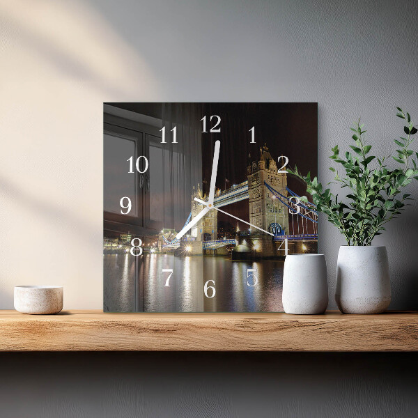 Wanduhr quadratisch London Bridge