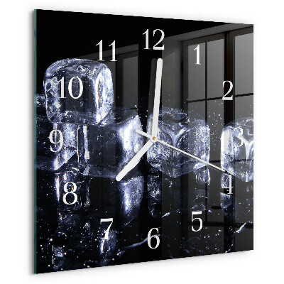 Wanduhr quadratisch Eiswürfel