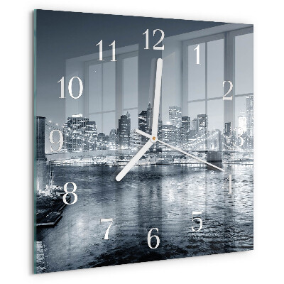 Wanduhr quadratisch Nacht des Horizonts