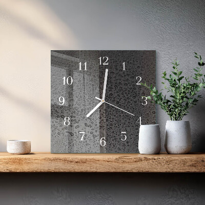 Wanduhr quadratisch Wassertropfen