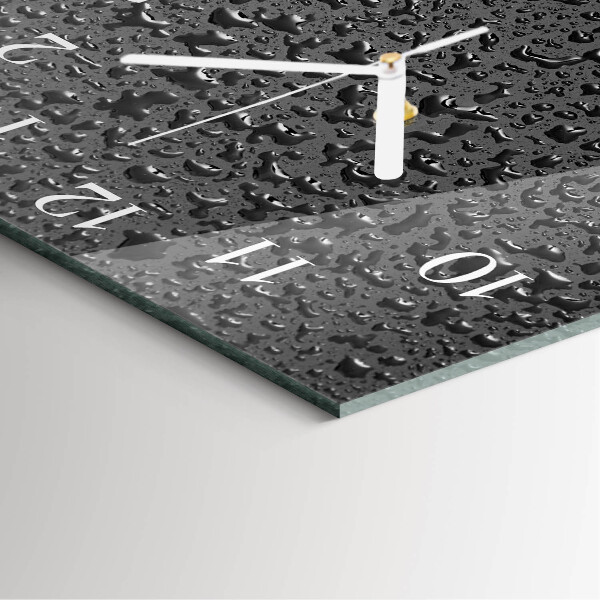 Wanduhr quadratisch Wassertropfen