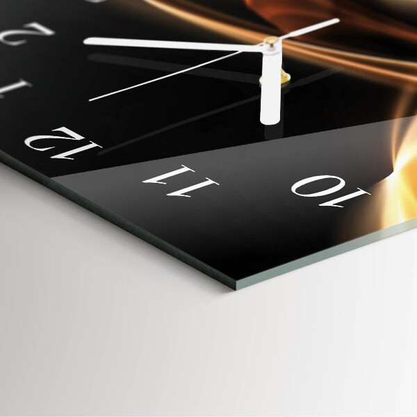 Wanduhr quadratisch Abstrakte Linien