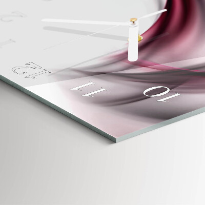 Wanduhr quadratisch Abstrakte Linien
