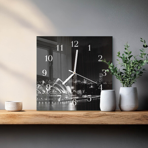 Wanduhr quadratisch Sydney Horizon