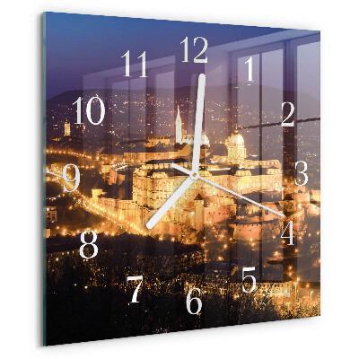 Wanduhr quadratisch Stadt Budapest