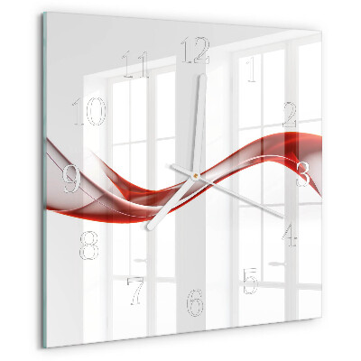 Wanduhr quadratisch Abstrakte Linien