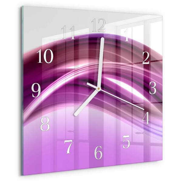 Wanduhr quadratisch Abstrakte Linien
