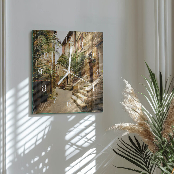 Wanduhr quadratisch Avenue Palms