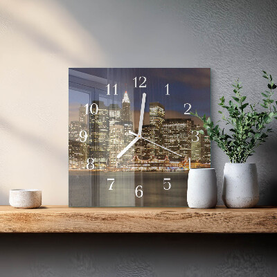 Wanduhr quadratisch Horizont