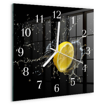 Wanduhr quadratisch Zitronensäure