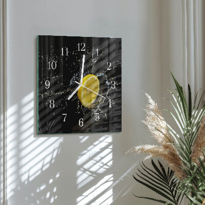 Wanduhr quadratisch Zitronensäure