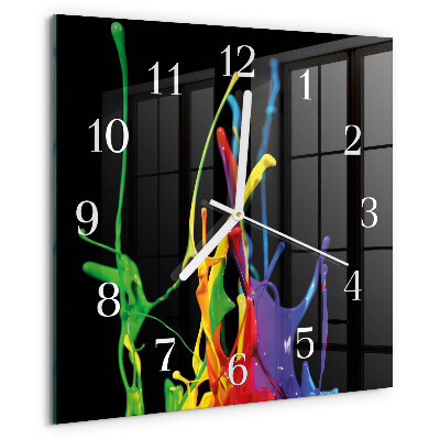 Wanduhr quadratisch Farbe