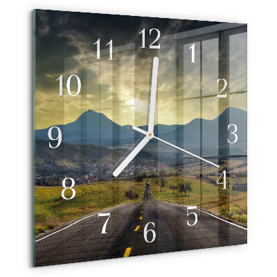 Wanduhr quadratisch Pfadgebirge