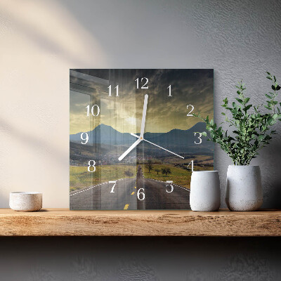 Wanduhr quadratisch Pfadgebirge