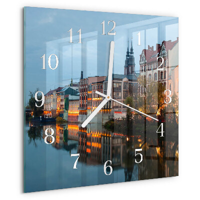 Wanduhr quadratisch Altstadt