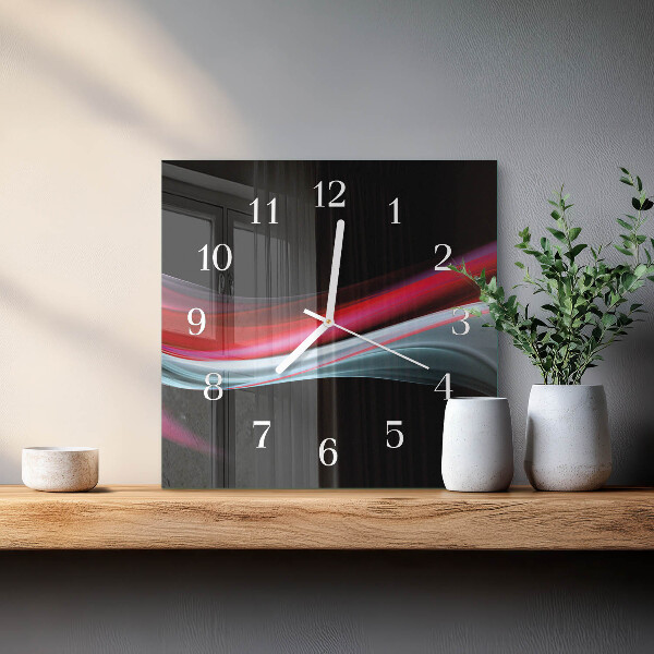 Wanduhr quadratisch Abstraktion
