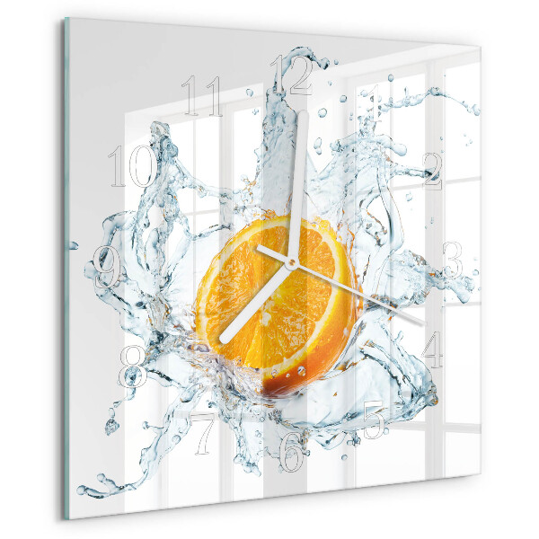 Wanduhr quadratisch Wasser