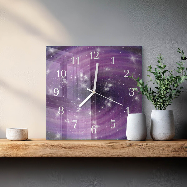 Wanduhr quadratisch Abstraktion