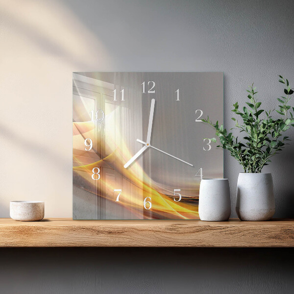 Wanduhr quadratisch Abstraktion