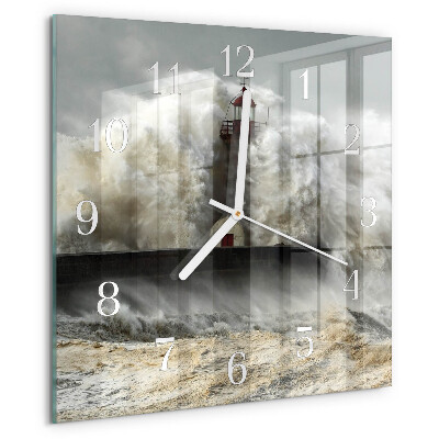 Wanduhr quadratisch Sturm