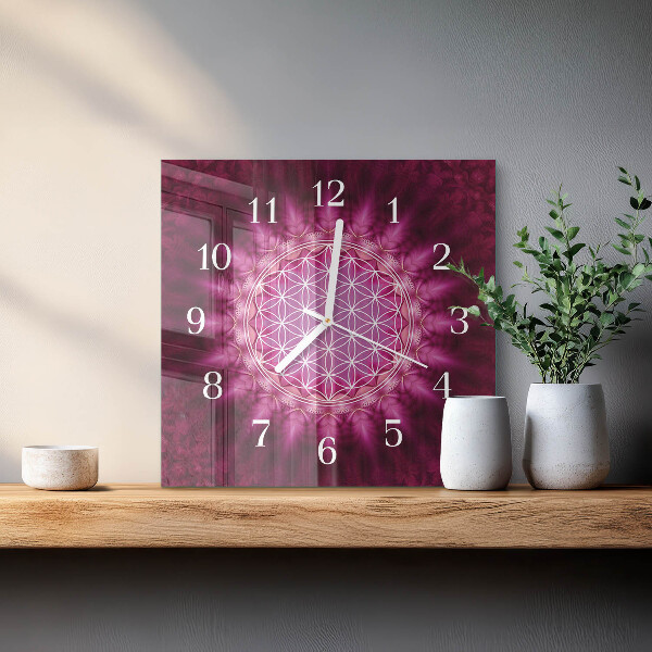 Wanduhr quadratisch Abstraktion
