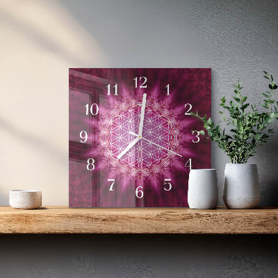 Wanduhr quadratisch Abstraktion