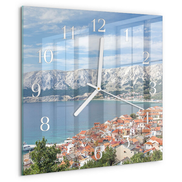 Wanduhr quadratisch Bucht