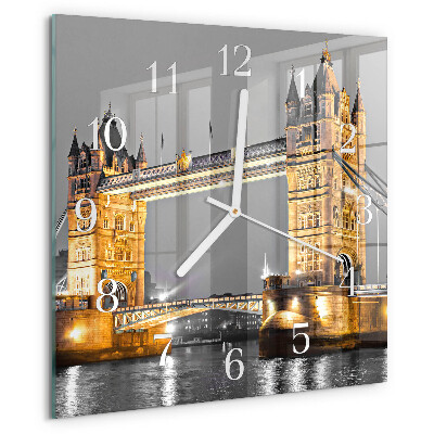 Wanduhr quadratisch Tower Bridge